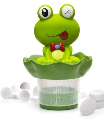 Doli Yeaning Pool Frog Floating Chlorine Dispenser Fits Three Tabs, Two Pack Set