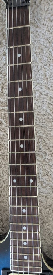 Guitarra Eléctrica Dean MDX, Edredón de Arce, Acabado Trans Blue Burst, Modelo MDX QM TBB Foto 3 de 4