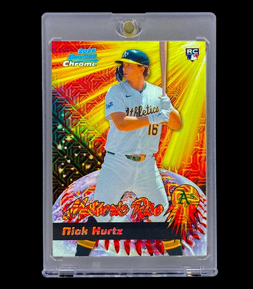 NICK KURTZ RARO NOVATO LUZ SOLAR MOJO REFRACTOR Cromo 2025 No Automático - ATLETISMO Foto 2 de 4