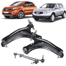 KIT 2 BRACCI BRACCETTI ANTERIORI 2 BIELLETTE BARRA PER NISSAN QASHQAI DAL 2007