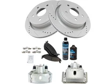 For 2007-2009 Chrysler Aspen Brake Pad Rotor and Caliper Set Rear 53218SJFK 2008