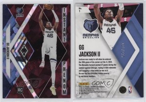 2023-24 Panini Phoenix Instant Phenom Maroon Ice /275 GG Jackson II #1 Rookie RC