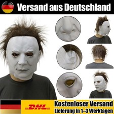 Halloween Scary Michael Myers Maske Deluxe Adult Latex Horror Kostüm Killer  DE