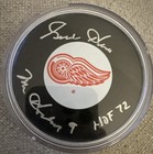 GORDIE HOWE AUTOGRAPHED SIGNED DETROIT RED WINGS HOCKEY PUCK PSA/DNA