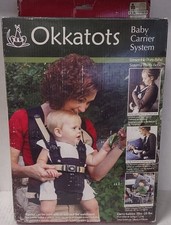 Okkatots Baby Carrier System Black with Tan Trim