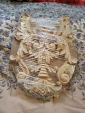 WoodUbend Medallion Shape Large 1 Wooden Applique, Set Of Two In Package