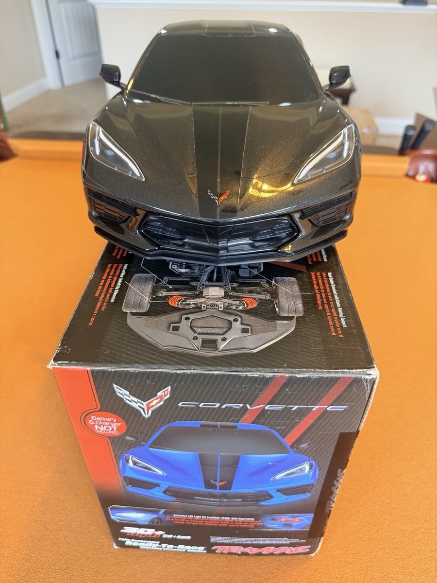 Mint Black TRAXXAS 4-TEC 3.0 Corvette Stingray 4X4 1:10 Scale RC