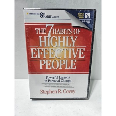 Stephen R. Covey The 7 Habits of Highly Effective People CD DVD Set New