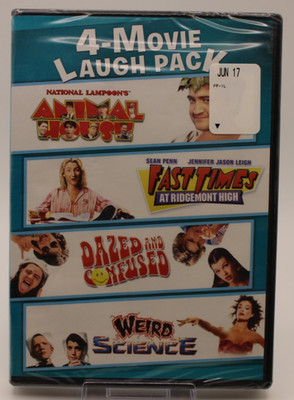 4-Movie Laugh Pack Animal House Weird Science Dazed Confused Fast Times DVD New.