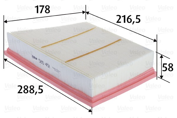 VALEO-OE 585451 Air Filter for LAND ROVER