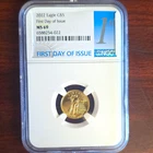 U.S. Mint 2022 1/10 oz Gold American Eagle NGC MS69 Cert# 6588254-022