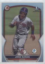 2023 Bowman 1st Edition Sky Blue Foil Jorge Burgos #BPPF-98 0c6