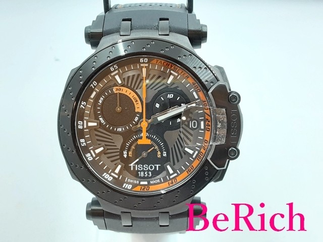 TISSOT T-Race 2018 Chronograph Black Dial Stainless Steel Rubber Strap T115.417.37.061.05