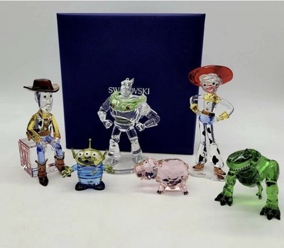 Swarovski Disney Toy Story komplettes 6er-Set NEU UND VERPACKT Buzz Woody Jessie Alien Rex Schinken