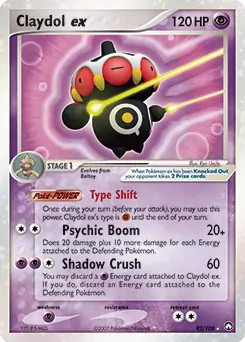 Claydol EX - 93/108 - Pokemon Power Keepers Ultra Rare MP