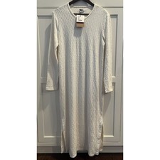 Blank maxi sweater dress Sz. XL rayon ivory NWT
