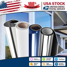 One Way Mirror Window Film Heat UV Reflective Privacy Tint Foil For Home Office