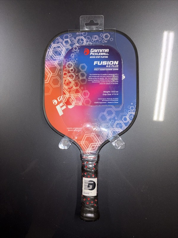 GAMMA Fusion 2.0 Plus Pickleball Paddle - USAPA Approved Blue/Red