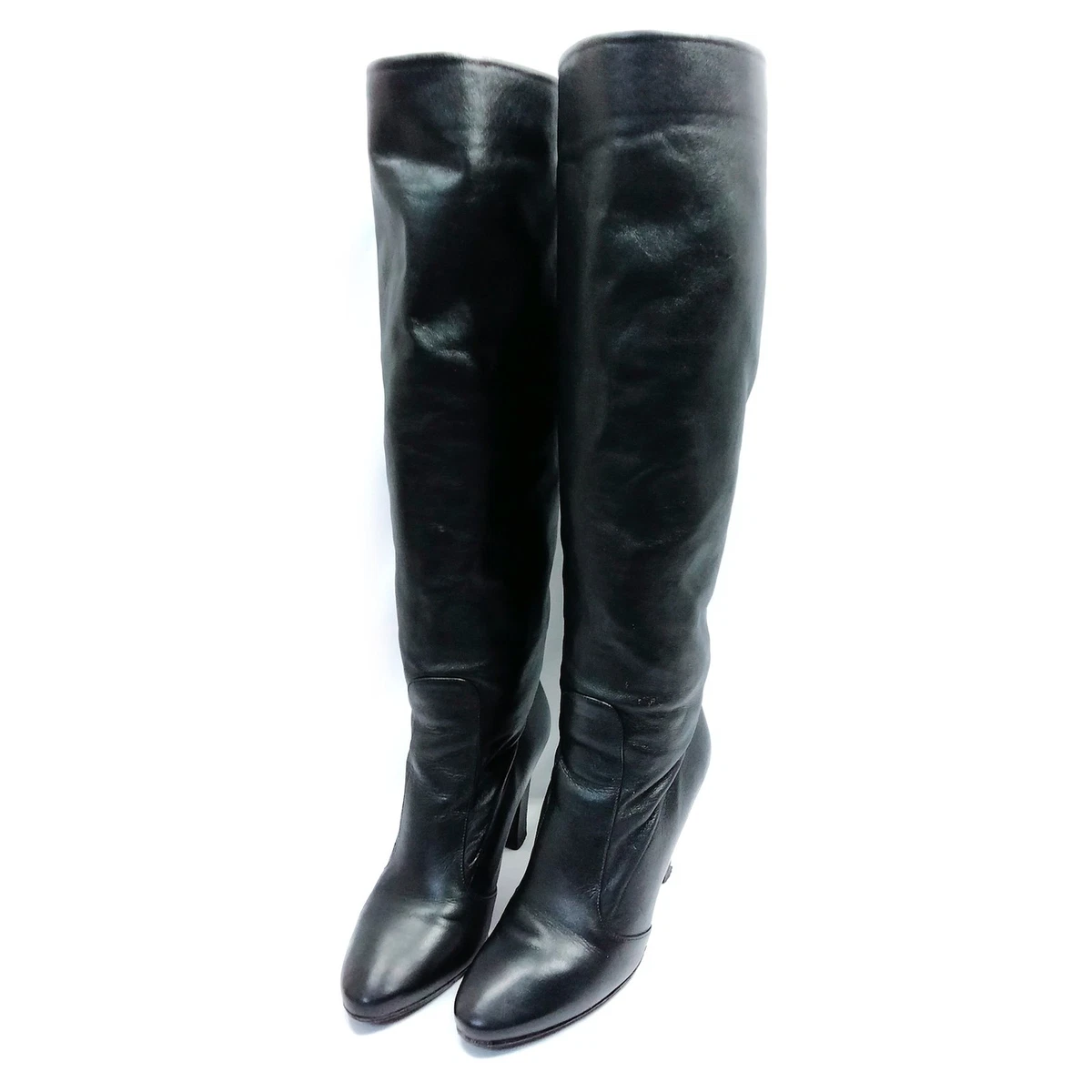 Jimmy Choo Black High (3-3.9 in) Heel Height Boots for Women  display picture 2