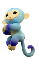 Fingerlings Baby Monkey Interactive Blue Purple Tested Working Great 5"