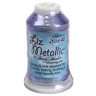 Handy Hands Liz Metallic Thread Cone Size 40-Icy Purple