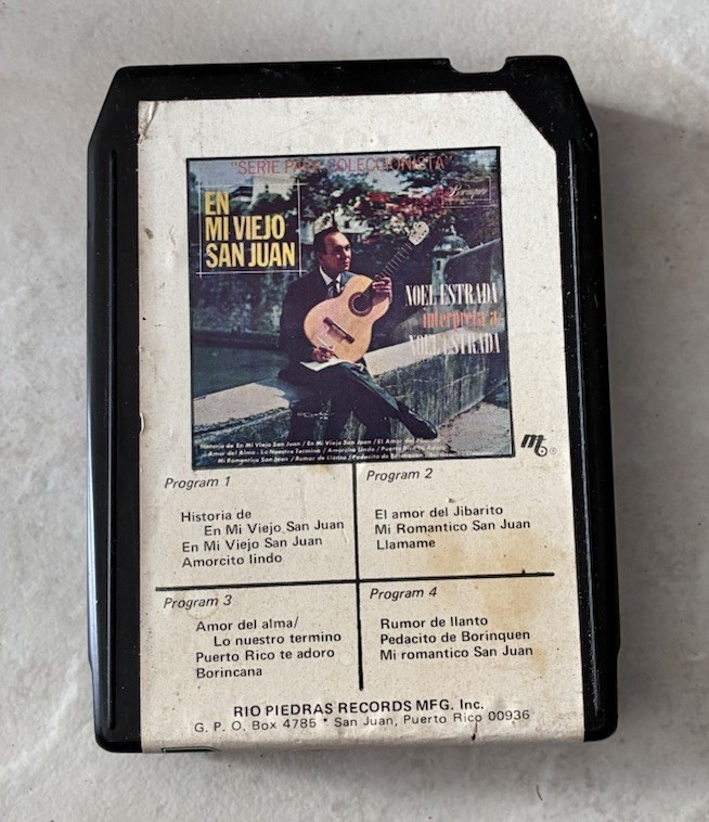 Noel Estrada - En Mi Viejo San Juan - Borinquen Records 8 Track CartridgeTape 