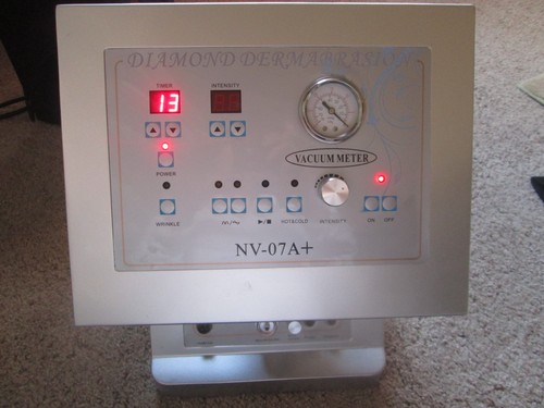 NICE Silver Spa Quality 5 Functional Diamond Dermabrasion Vacuum Meter Machine