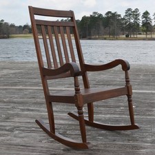 Riley Elm Wood Slat Rocking Chair