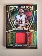 2021 Obsidian #GG-CA Brandon Aiyuk Galaxy Gear Electric Etch #/50 RC 49ers