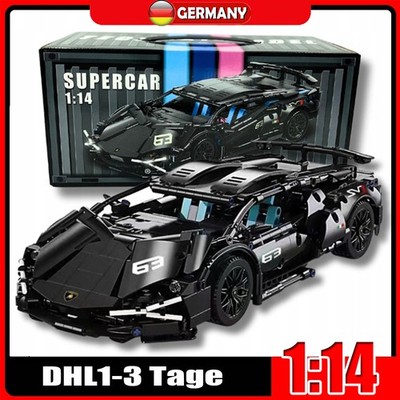 1:14 Technik Supersportwagen Bausatz DIY Bausteine Modell Auto für Erwachsene
