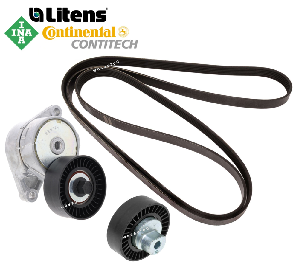 BMW E39 E46 E83 X5 Alternator Belt Tensioner Idler Pulley Kit OES