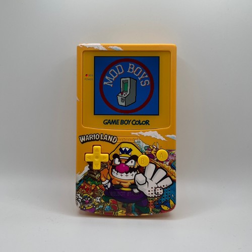 Nintendo Gameboy Color | Modded | Q5 v2.0 IPS Display | Wario UV Print Shell+Box - Picture 2 of 8