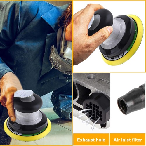 5 Inch Air Random Orbital Palm Sander with Speed Regulation for Polishing HOT - Picture 2 of 12