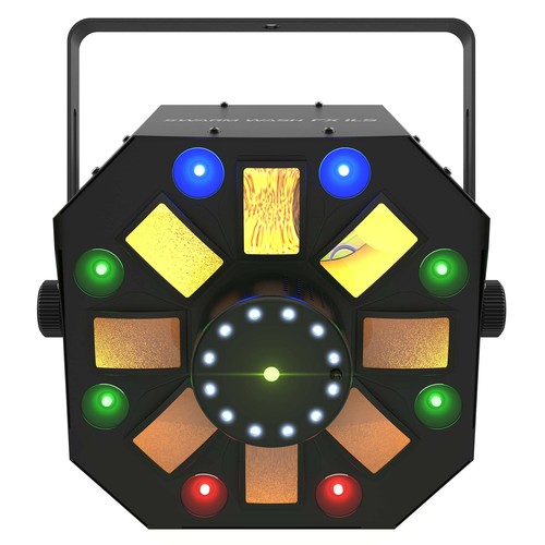 Chauvet DJ Swarm Wash FX ILS RGBAW+UV DMX LED Rotating Derby/Laser/Strobe Light - Picture 1 of 7