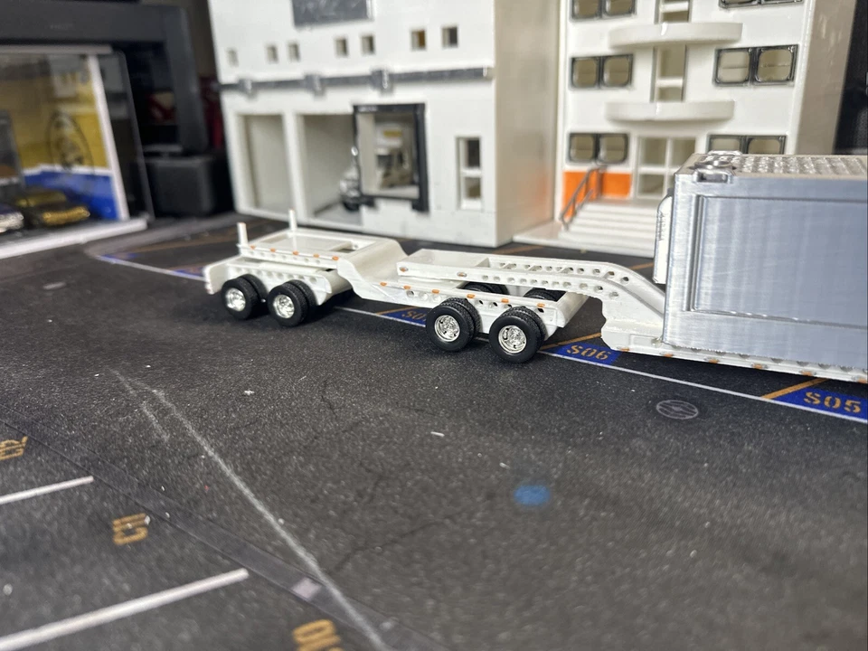 1/64 para caminhão DCP 48 pneu feito sob medida reboque e carga do gerador (branco) - Imagem 3 de 4