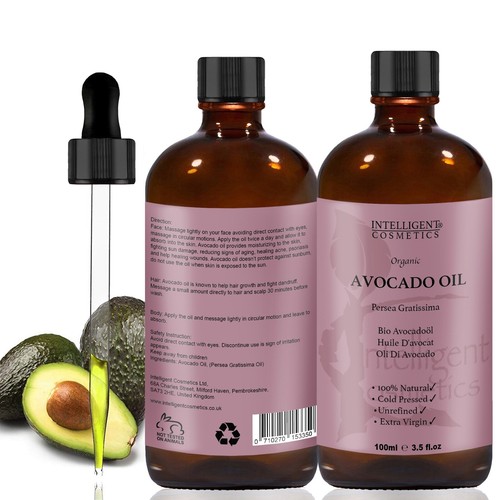 Organic Avocado Oil Cold Pressed Extra Virgin Unrefined Pure & Natural 100ml - Picture 3 of 6