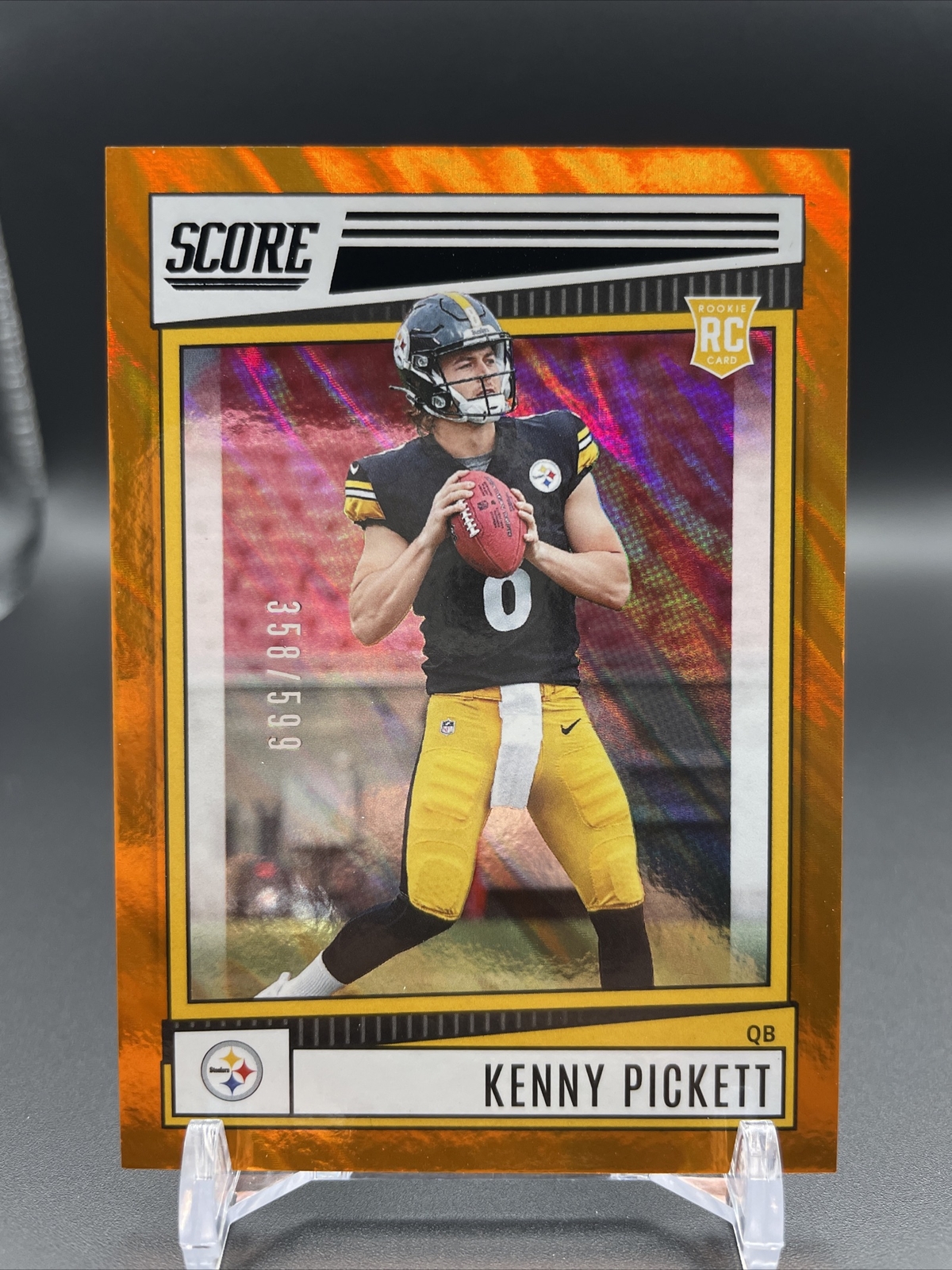 KENNY PICKETT - 2022 Panini Score Orange Wave #301 Pittsburgh Steelers /599