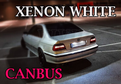 For BMW 3 SERIES E46 NUMBER PLATE LED ULTIMATE XENON WHITE LIGHT BULBS ERROR FRE