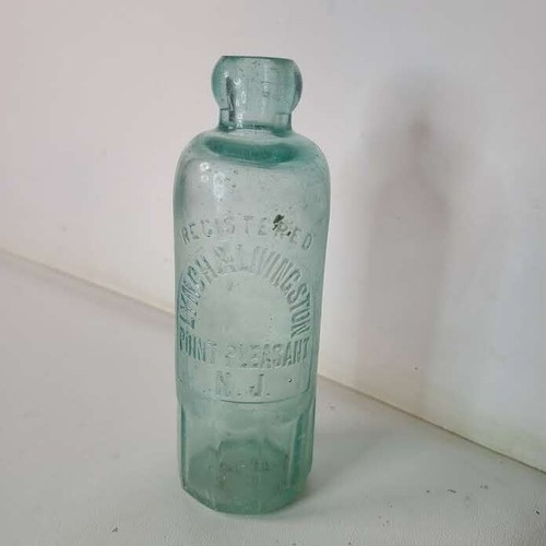 Taza Hutchinson Bottle Point Pleasant NJ Lynch & Livingston Base Hutch década de 1890 - Imagen 8 de 9