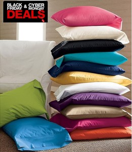 CYBER-MONDAY-DEAL-2PC-BED-PILLOWCASES-100-COTTON-SOLID-ALL-SIZES-FAST-SHIP