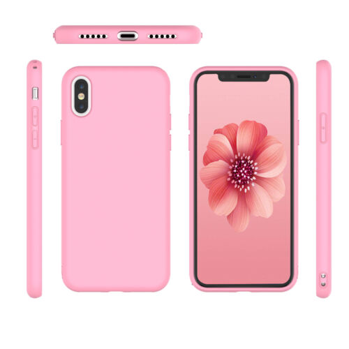 Für iPhone XR, XS, 6,6S,7,8 Plus Flüssig Silikon Hülle Weich Gel Gummi Slim Cover - Bild 30 von 37
