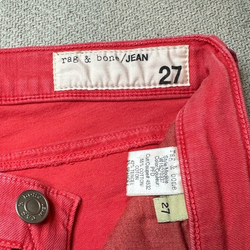 Rag & Bone Women's Zipper Jeans Size 27 Light Red Pants Casual - Picture 8 of 13