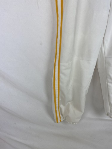 Vintage Youth Large Baseball Pants Uniform Deadstock 70s White Gold Majestic Kid - Picture 6 of 12