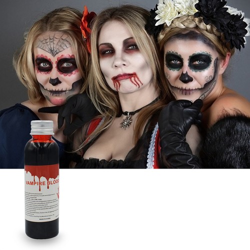 1/2fl Oz Fake Blood For Halloween Halloween Faux Blood Looks Like Real Presents - Foto 5 di 15