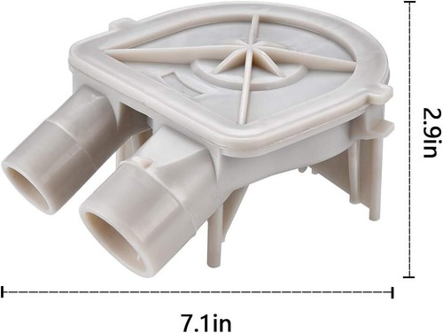 Washer Drain Pump for WP3363394 Whirlpool Kenmore Roper Estate Kitchenaid - Picture 2 of 3