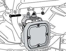 DENALI Adapter For BMW Motorcycle Style Light Mounts