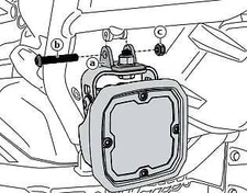 DENALI Adapter For BMW Motorcycle Style Light Mounts
