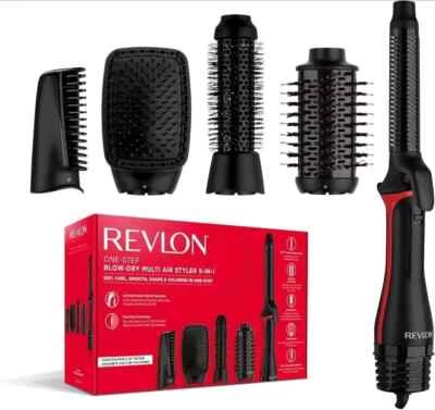 REVLON - One-Step Blow-Dry Multi Air Styler 5-in-1, Detachable Heads
