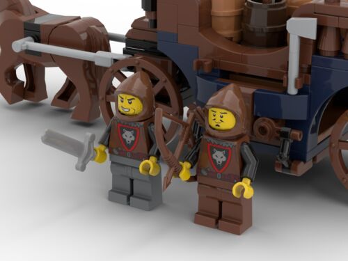 MOC de LEGO® Wolfpack Carriage / Carruaje de la banda de lobos Se adapta a 10305 10332 - Imagen 5 de 7