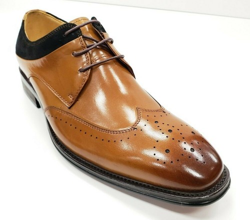 Men's Stacy Adams Hewlett Tan and Black 